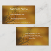 秋の花のつる植物または葉の名刺 名刺 (正面/裏面)