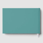 秋の花のオレンジ色の結婚式前祝賀会 ゲストブック (裏面)