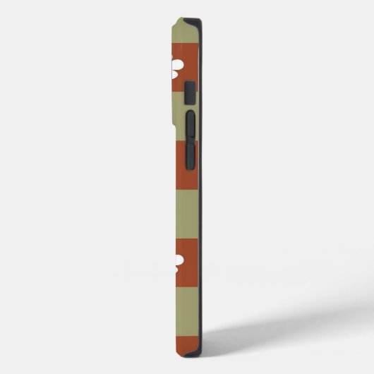 秋の花のギンガムチェックパターン Case-Mate iPhoneケース (裏面 / 左)