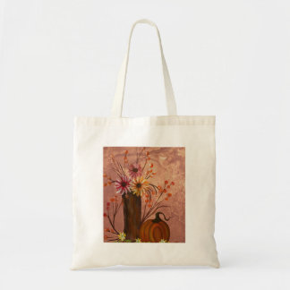 秋の花のトートバッグ トートバッグ