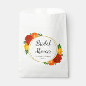 秋の花のブライズシャワー フェイバーバッグ (正面)