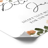 秋の花のブライダルデート夜のアイデア日付ジャー ポスター (角)