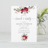 秋の花のブランチとバブル 招待状 (スタンド正面)