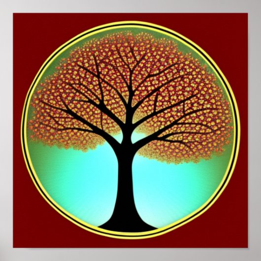 秋の花のポスター ポスター (正面)