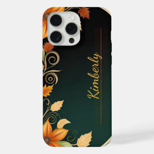 秋の花の優雅さ iPhone 15 PRO MAXケース