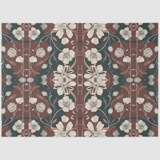 秋の花の切り離し 薄葉紙 (正面)