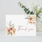 秋の花の感謝カード | 結婚式の感謝状 サンキューカード (スタンド正面)