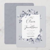 秋の花の招待状 招待状 (正面/裏面)