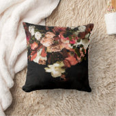 秋の花の様式化プリント装飾用クッション クッション (ブランケット)