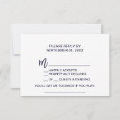 秋の花の歌リクエスト返信カード 出欠カード (裏面)