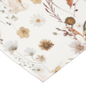 秋の花の水彩 ミディアムテーブルランナー (コーナー)