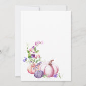 秋の花の洗礼 - 秋の花の洗礼 招待状 (裏面)