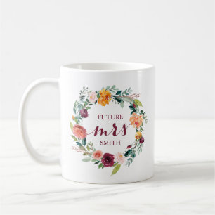 秋の花の結婚式の計画夫人コーヒー・マグのオレンジ コーヒーマグカップ