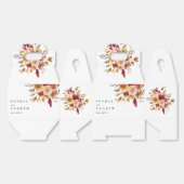 秋の花の結婚式 フェイバーボックス (見開き)