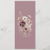 秋の花の結婚式 メニュー (裏面)