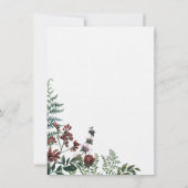 秋の花の結婚式 詳細カード 招待状 (裏面)