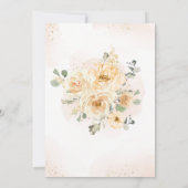 秋の花の赤ちゃん歓迎会招待状 招待状 (裏面)