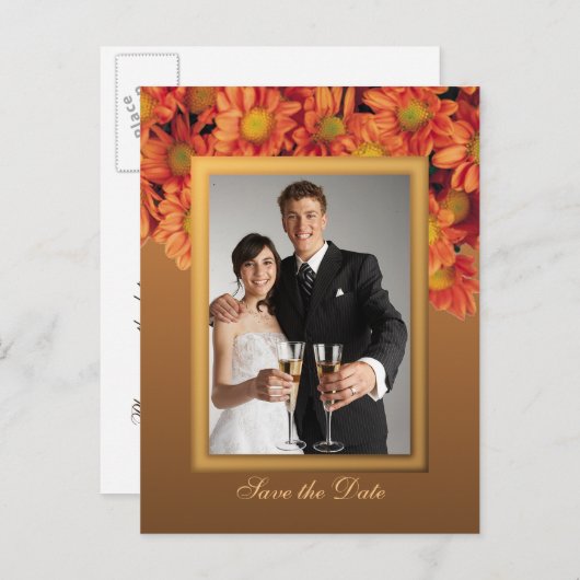 秋の花はがきを保存 案内ポストカード (正面/裏面)