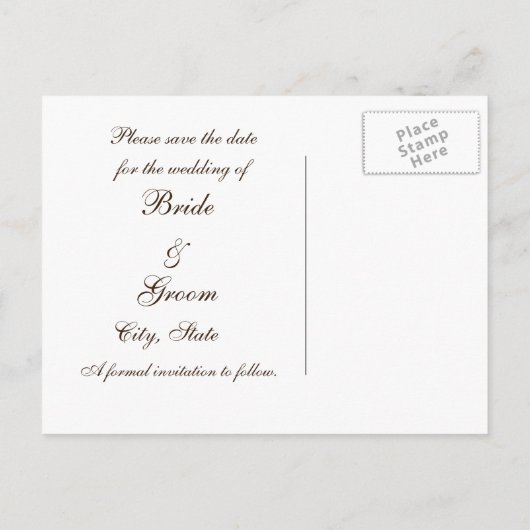 秋の花はがきを保存 案内ポストカード (裏面)