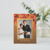 秋の花はがきを保存 案内ポストカード (スタンド正面)