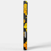 秋の花びら：オレンジと黒のヘビデザイン Case-Mate iPhoneケース (裏面 / 右)