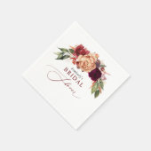 秋の花を飾ったエレガントでラスティックなブライダルシャワー スタンダードカクテルナプキン (角)