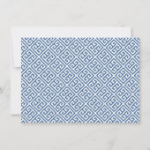 秋の花エレガント蘭バラブライダルシャワー サンキューカード (裏面)