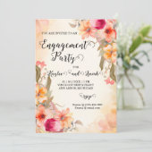 秋の花エンゲージメントパーティー招待状 招待状 (スタンド正面)