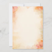 秋の花エンゲージメントパーティー招待状 招待状 (裏面)