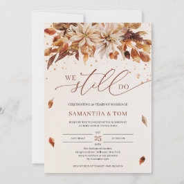 秋の花オレンジのマリゴールド我々はまだ誓いを行う 招待状