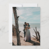 秋の花ダリアの花束　秋のSave the Date セーブザデート (裏面)