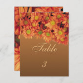 秋の花テーブルカード ポストカード (正面/裏面)
