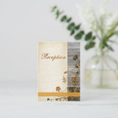 秋の花フェイク木囲みカード2 エンクロージャーカード (スタンド正面)