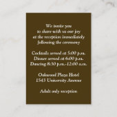 秋の花フェイク木囲みカード2 エンクロージャーカード (裏面)