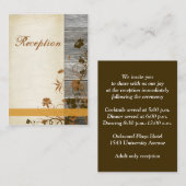 秋の花フェイク木囲みカード2 エンクロージャーカード (正面/裏面)