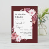 秋の花フレームのリハーサル 招待状 (スタンド正面)