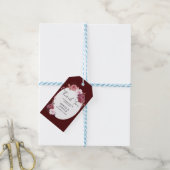 秋の花フレーム ギフトタグ (より糸付き)