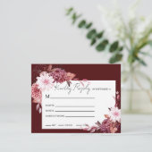 秋の花フレーム 出欠カード (スタンド正面)