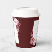 秋の花フレーム 紙コップ (左)