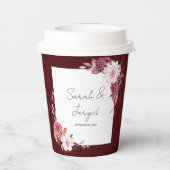 秋の花フレーム 紙コップ (裏面)