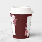 秋の花フレーム 紙コップ (右)