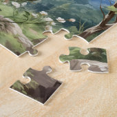 秋の花マリゴールドパズル110個。20.32cm x 25.4cm ジグソーパズル (側面)