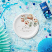 秋の花ロマンエレガントティック ペーパープレート (パーティー)