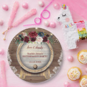 秋の花ワインバー長引退パーティー ペーパープレート (パーティー)