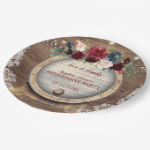 秋の花ワインバー長引退パーティー ペーパープレート (アングル)