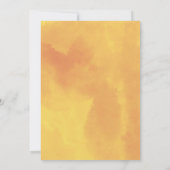 秋の花ワインパンプキン秋誕生日パーティー 招待状 (裏面)