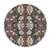 秋の花咲き乱 カッティングボード (正面)