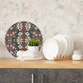 秋の花咲き乱 カッティングボード