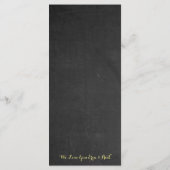 秋の花嫁ひまわりブライダルシャワーパーティー メニュー (裏面)