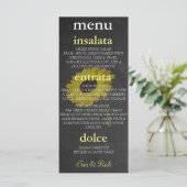 秋の花嫁ひまわりブライダルシャワーパーティー メニュー (スタンド正面)